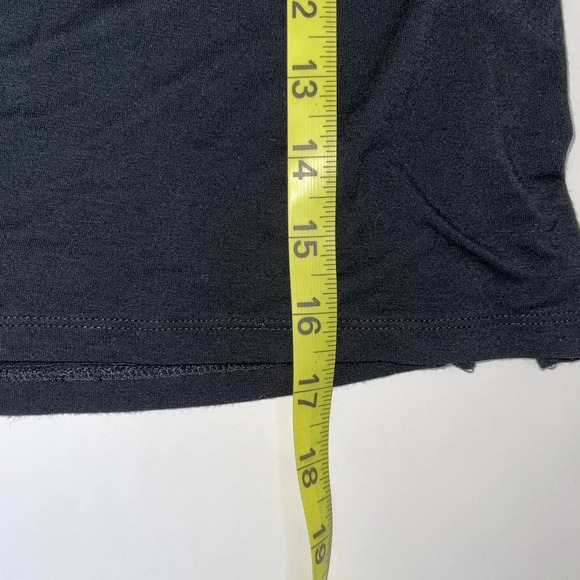 American Eagle Black Crew Neck Short Sleeve Basic Cropped Tee Small Women’s - Picture 7 of 10